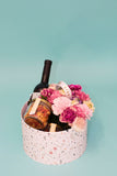 Caja de flores + vino