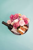 Caja de flores + vino