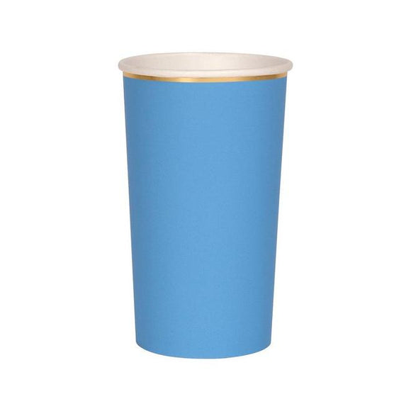 Bright Blue Highball Cups
