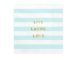 Servilletas Live Laugh Love