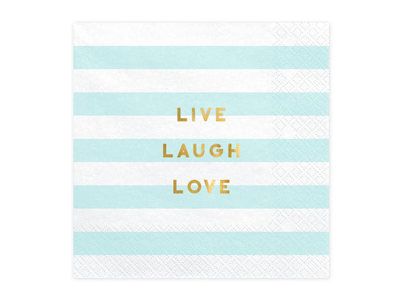 Servilletas Live Laugh Love