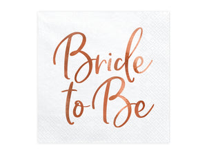 Bride to be napkins